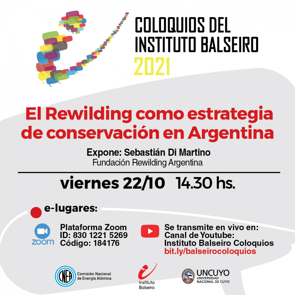 Coloquio del 22/10/21: El Rewilding como estrategia de conservación en Argentina.