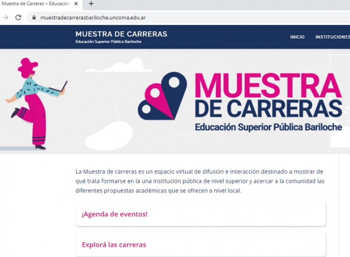 El Balseiro participa en el flamante sitio web de la Muestra de Carreras de Educación Superior Pública en Bariloche