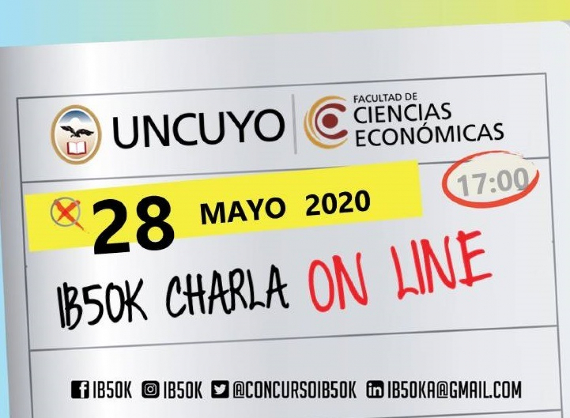 Invitan a participar en una charla virtual del concurso IB50K junto con el Colaboratorio de la UNCUYO