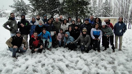 Los participantes disfrutaron también de la nieve (Créd. Gent. Coord. CFC IB).