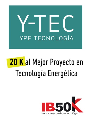 Concurso IB50K: El Premio Especial Y-TEC otorgará US$20 mil al mejor proyecto de tecnología energética
