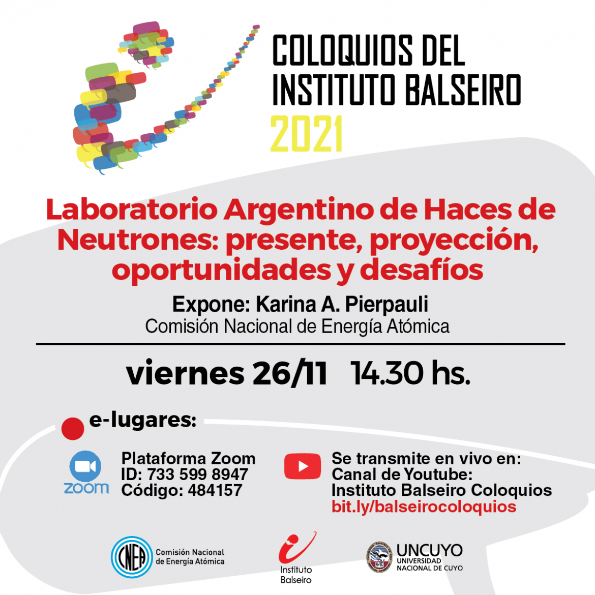 Coloquio del 26/11: Laboratorio argentino de haces de neutrones