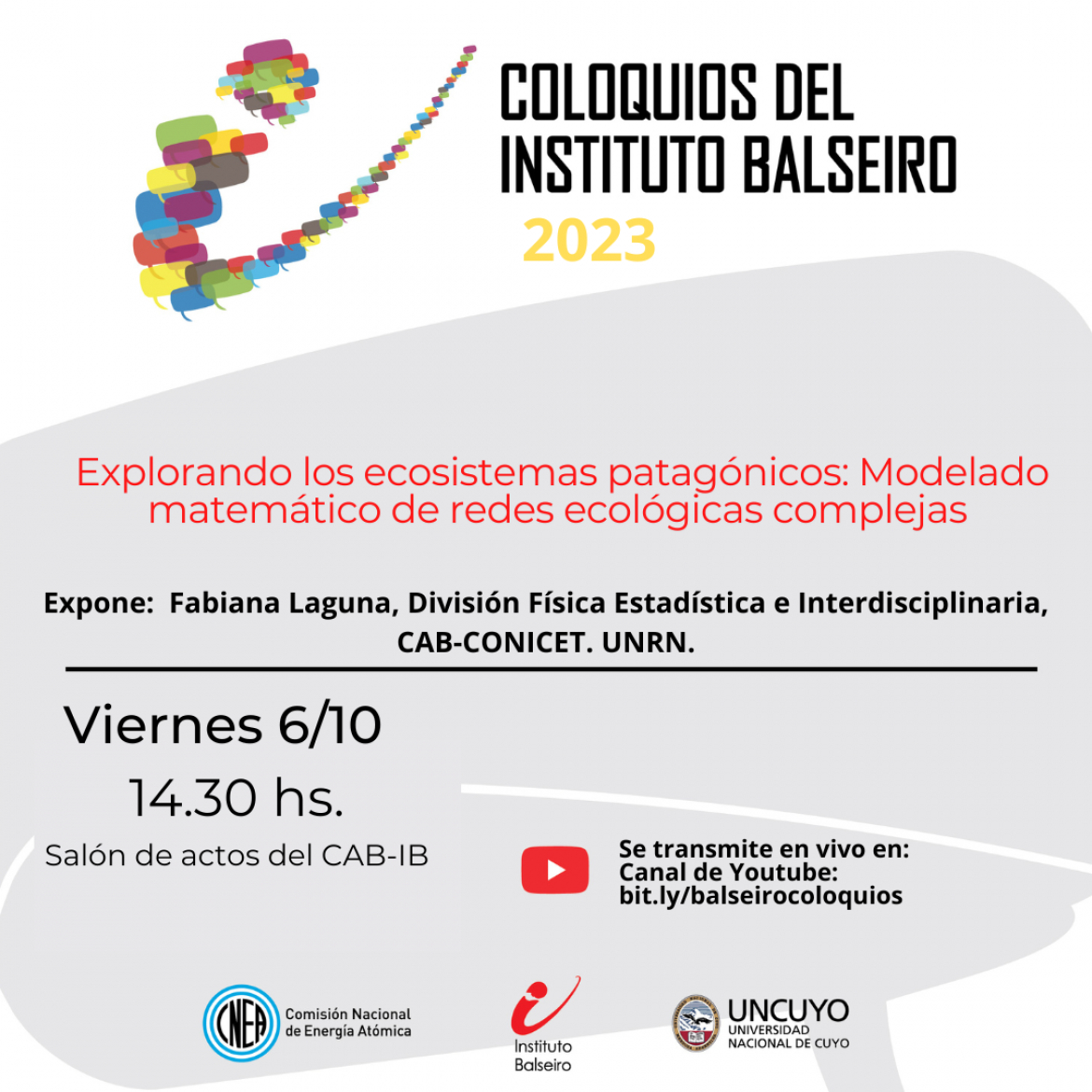 Coloquio del 6/10: Explorando los ecosistemas patagónicos: Modelado matemático de redes ecológicas complejas