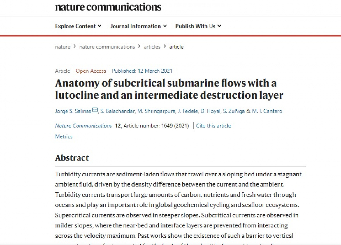 El paper fue publicado el 12 de marzo de 2021 en Nature Communications.