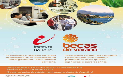 EL BALSEIRO INSCRIBE PARA LAS “BECAS DE VERANO” 2015