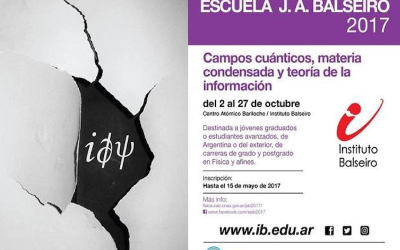 CONVOCAN A PARTICIPAR EN LA ESCUELA BALSEIRO 2017 SOBRE LA TEORÍA DE CAMPOS