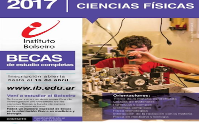 EL BALSEIRO INSCRIBE EN LA MAESTRÍA EN CIENCIAS FÍSICAS 2017