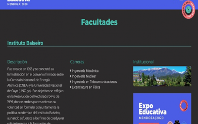 ACTIVIDADES DEL BALSEIRO EN LA EXPO EDUCATIVA 2020