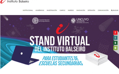 EL BALSEIRO ESTRENA UN “STAND VIRTUAL” PARA ACOMPAÑAR FERIAS UNIVERSITARIAS